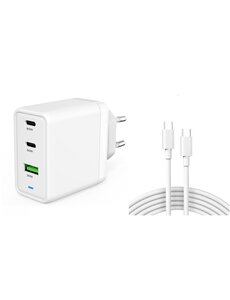 Ntech Macbook Oplader USB C adapter - Oplader Macbook 65W USB-C