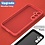 Ntech Hoesje Geschikt Voor Samsung Galaxy S23 FE Hoesje siliconen Rood zacht siliconen hoesje TPU backcover - Met Screenprotector - 2 stuks