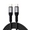 Ntech USB C naar USB C kabel samsung oplader - USB C 60w oplader 1m Kabel Zwart - Oplaadkabel voor o.a. Samsung, Geschikt voor iPhone 15 & iPad - Nylon Oplaadkabel