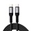 Ntech USB C naar USB C kabel samsung oplader - USB C 60w oplader 2m Kabel Zwart - Oplaadkabel voor o.a. Samsung, Geschikt voor iPhone 15 & iPad - Nylon Oplaadkabel