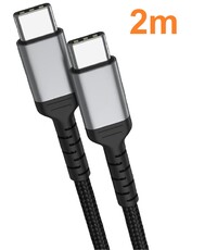 Ntech USB C naar USB C kabel samsung oplader - USB C 60w oplader 2m