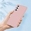 Ntech Hoesje Geschikt Voor Samsung Galaxy S21 FE Hoesje siliconen Pink Sand zacht siliconen hoesje TPU backcover - Met Screenprotector - 2 stuks