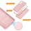 Ntech Hoesje Geschikt Voor Samsung Galaxy S21 FE Hoesje siliconen Pink Sand zacht siliconen hoesje TPU backcover - Met Screenprotector - 2 stuks