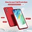 Ntech Hoesje Geschikt Voor Samsung Galaxy S21 FE Hoesje siliconen Rood zacht siliconen hoesje TPU backcover - Met Screenprotector - 2 stuks