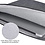 Ntech Hoes Geschikt voor Macbook air M2 hoes Sleeve Spatwater proof Donker Grijs - Mabook Air hoes 13.3 met handvat & ruimte voor accessoires - Hoes Geschikt voor Macbook Air 2022 hoes - Hoes Geschikt voor Macbook air M2 case