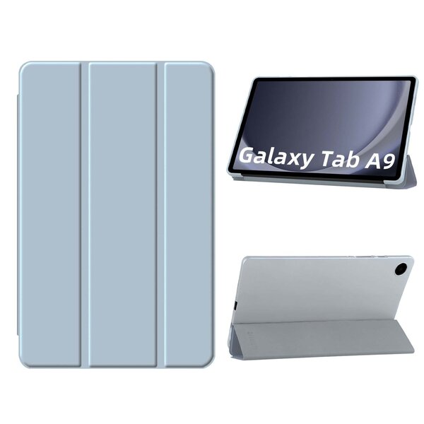 Ntech Hoes Geschikt voor Samsung Galaxy Tab A9 / Galaxy Tab A11 8.7 inch hoes – tri-fold bookcase met auto/wake functie - 8,7 Inch – Licht blauw