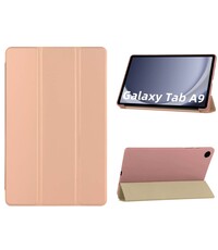 Ntech Samsung Galaxy Tab A9 hoes Tri-fold Rose goud