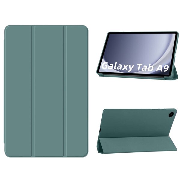 Ntech Hoes Geschikt voor Samsung Galaxy Tab A9 / Galaxy Tab A11 8.7 inch hoes – tri-fold bookcase met auto/wake functie - 8,7 Inch – Pine Groen