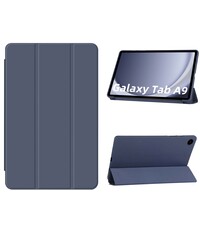Ntech Samsung Galaxy Tab A9 hoes Tri-fold Donkerblauw