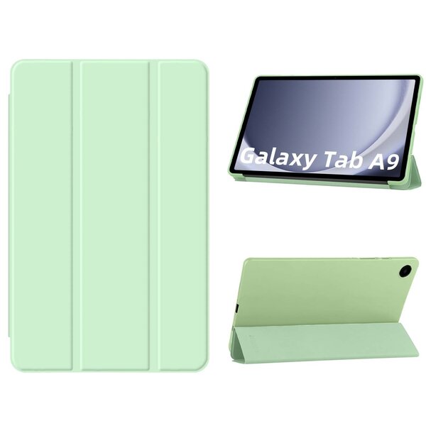 Ntech Hoes Geschikt voor Samsung Galaxy Tab A9 / Galaxy Tab A11 8.7 inch hoes – tri-fold bookcase met auto/wake functie - 8,7 Inch – Groen