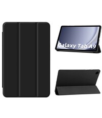 Ntech Samsung Galaxy Tab A9 hoes Tri-fold Zwart