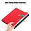 Ntech Hoes Geschikt voor Samsung Galaxy Tab S10 Lite / S10 FE / S9 FE 10.9-Inch / S9 11-Inch hoes tri-fold bookcase met auto/wake functie Rood - Tab 10 FE / S10 Lite / S9 FE / S9 Hoes smart cover