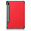 Ntech Hoes Geschikt voor Samsung Galaxy Tab S10 Lite / S10 FE / S9 FE 10.9-Inch / S9 11-Inch hoes tri-fold bookcase met auto/wake functie Rood - Tab 10 FE / S10 Lite / S9 FE / S9 Hoes smart cover