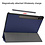 Ntech Hoes Geschikt voor Samsung Galaxy Tab S10 Lite / S10 FE / S9 FE 10.9-Inch / S9 11-Inch hoes tri-fold bookcase met auto/wake functie Donker Blauw - Tab 10 FE / S10 Lite / S9 FE / S9 Hoes smart cover