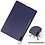 Ntech Hoes Geschikt voor Samsung Galaxy Tab S10 Lite / S10 FE / S9 FE 10.9-Inch / S9 11-Inch hoes tri-fold bookcase met auto/wake functie Donker Blauw - Tab 10 FE / S10 Lite / S9 FE / S9 Hoes smart cover