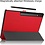 Ntech Hoes Geschikt voor Samsung Galaxy Tab S9 Plus / S9 FE Plus hoes tri-fold bookcase met auto/wake functie Rood - Tab S9 Plus / S9 FE Plus Hoes smart cover