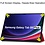 Ntech Hoes Geschikt voor Samsung Galaxy Tab S9 Plus / S9 FE Plus hoes tri-fold bookcase met auto/wake functie Rood - Tab S9 Plus / S9 FE Plus Hoes smart cover