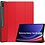 Ntech Hoes Geschikt voor Samsung Galaxy Tab S9 Plus / S9 FE Plus hoes tri-fold bookcase met auto/wake functie Rood - Tab S9 Plus / S9 FE Plus Hoes smart cover