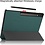 Ntech Samsung Galaxy Tab S9 Plus / S9 FE Plus hoes tri-fold bookcase met auto/wake functie Pine Groen - Tab S9 Plus / S9 FE Plus Hoes smart cover