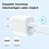 Ntech USB C Adapter + USB C kabel - USB C Adapter 2 Poorten voor Geschikt voor iPhone 15 Snellader Samsung Oplader - USB Adapter USB C - USB C Oplader - USB Lader - USB C naar USB C Kabel