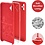 Ntech Hoesje Geschikt Voor Samsung Galaxy A04E Hoesje siliconen Rood zacht siliconen hoesje TPU backcover - Met Screenprotector - 2 stuks