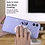 Ntech Hoesje Geschikt Voor Samsung Galaxy A04E Hoesje siliconen Lila zacht siliconen hoesje TPU backcover - Met Screenprotector - 2 stuks