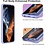 Ntech Hoesje Geschikt Voor Samsung Galaxy A04E Hoesje siliconen Lila zacht siliconen hoesje TPU backcover - Met Screenprotector - 2 stuks