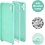 Ntech Hoesje Geschikt Voor Samsung Galaxy A04E Hoesje siliconen Mint Groen zacht siliconen hoesje TPU backcover - Met Screenprotector - 2 stuks