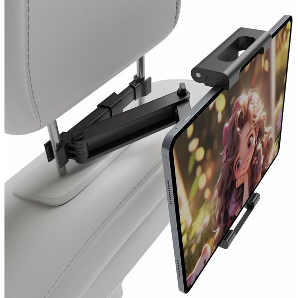 Ntech Ntech - Tablet houder - Hoofdsteun Houder - 360° Draaibare - Auto Accessories - Auto Houder - Verstelbare - Tablet Houder met Verstelbare Arm Auto - Tablet houder Geschikt voor iPad, Samsung, Lenovo