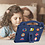 Ntech Hoes Geschikt voor Samsung Galaxy Tab A8 hoes Kinderen Donker Blauw - Kidsproof Backcover met handvati - Hoes Geschikt voor Samsung Galaxy Tab A8 Hoes Kinderen -Kindertablet