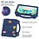 Ntech Hoes Geschikt voor Samsung Galaxy Tab A8 hoes Kinderen Donker Blauw - Kidsproof Backcover met handvati - Hoes Geschikt voor Samsung Galaxy Tab A8 Hoes Kinderen -Kindertablet