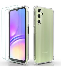 Ntech Samsung A05s Hoesje transparant Anti Shock silicone hoesje