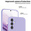 Ntech Hoesje Geschikt Voor Samsung Galaxy A25 Hoesje siliconen Lila zacht siliconen hoesje TPU backcover - Met Screenprotector - 2 stuks