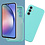 Ntech Hoesje Geschikt Voor Samsung Galaxy A25 Hoesje siliconen Mint Groen zacht siliconen hoesje TPU backcover - Met Screenprotector - 2 stuks