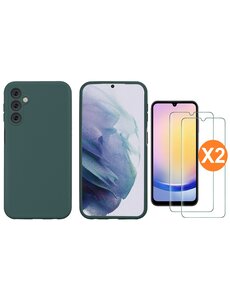 Ntech Samsung A25 Hoesje siliconen Pine Groen zacht siliconen hoesje TPU backcover