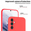 Ntech Hoesje Geschikt Voor Samsung Galaxy A25 Hoesje siliconen Rood zacht siliconen hoesje TPU backcover - Met Screenprotector - 2 stuks