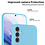 Ntech Hoesje Geschikt Voor Samsung Galaxy A25 Hoesje siliconen Licht Blauw zacht siliconen hoesje TPU backcover - Met Screenprotector - 2 stuks
