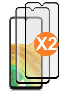 Ntech Full Cover Screenprotector Samsung Galaxy A15 Zwart 2pack