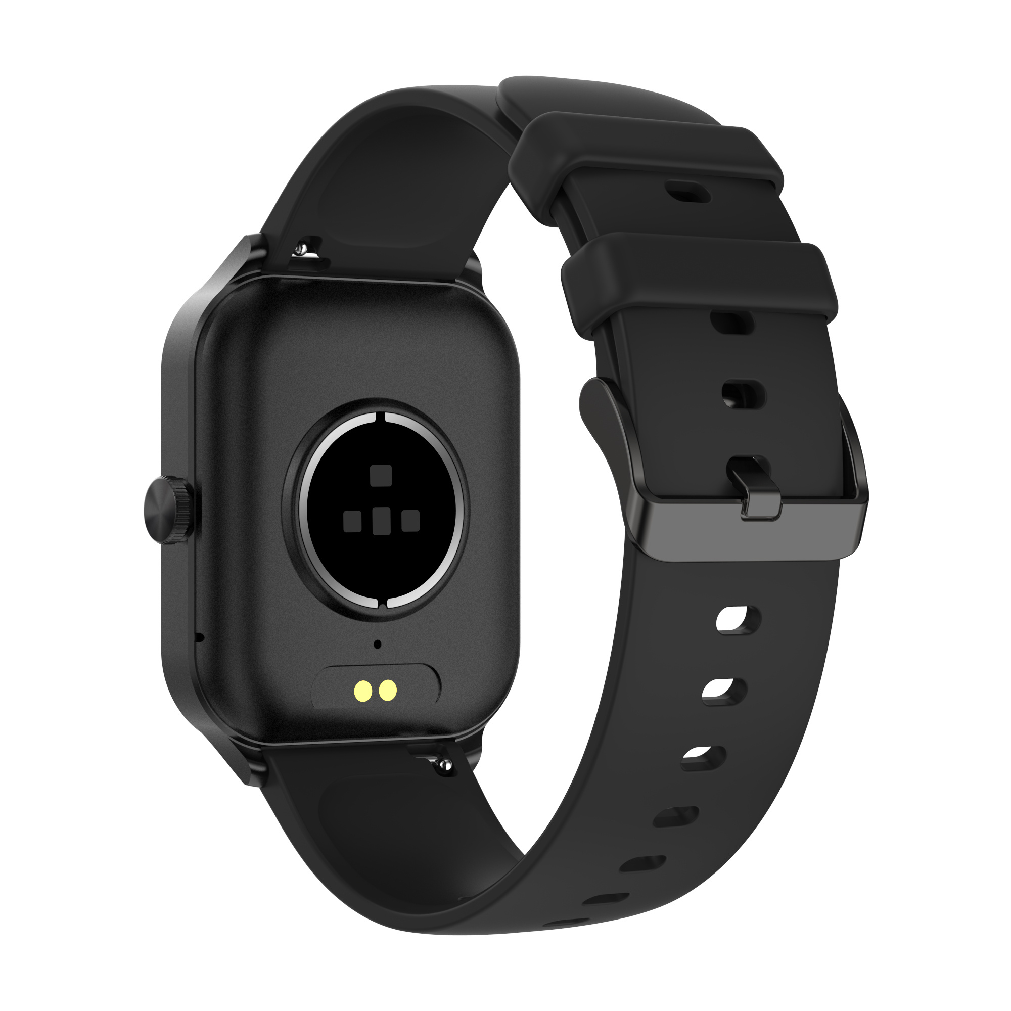 Ntech Ntech Smartwatch dames Smartwatch Heren Stappenteller Full Screen Fitness Tracker Activity Tracker Smartwatch Android IOS Zwart