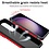 Ntech Hoesje Geschikt Voor Samsung Galaxy S23 FE hoesje backcover Rood met Ring Houder en camera bescherming - Met Screenprotector - 2 stuks