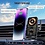 Ntech Ntech Telefoonhouders auto voor ventilatie rooster Magnetisch - Telefoonhouder met Draadloze Oplader 15W Zliver - Gsm houder Draadloze Telefoonhouder C10 - Autolader