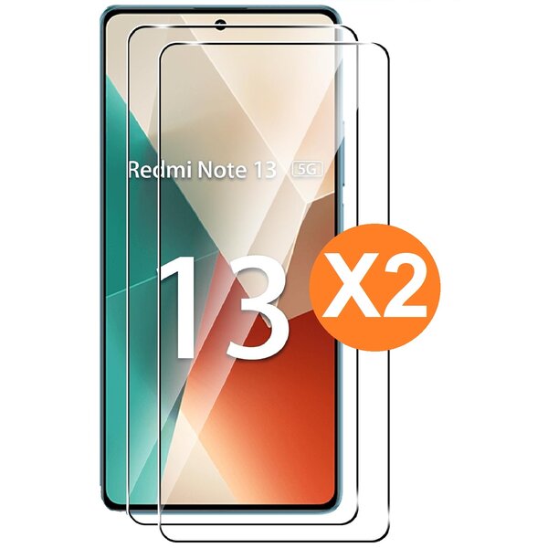 Ntech Ntech Screenprotector Beschermglas Screenprotector geschikt voor Xiaomi Redmi Note 13 5G - Redmi 13 Screen protector gehard glas - screenprotector Redmi 13 - 2 Stuks