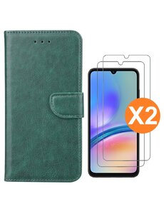 Ntech Hoesje geschikt voor Samsung Galaxy A05 bookcase Groen