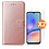 Ntech Hoesje geschikt voor Samsung Galaxy A05 bookcase Rose Goud - Met screenprotector tempered glass Galaxy A05 - 2x