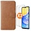 Ntech Hoesje geschikt voor Samsung Galaxy A15 5G / 4G hoesje bookcase Bruin - Met screenprotector tempered glass Galaxy A15 - 2x