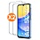 Ntech Hoesje geschikt voor Samsung Galaxy A15 5G / 4G hoesje bookcase Bruin - Met screenprotector tempered glass Galaxy A15 - 2x
