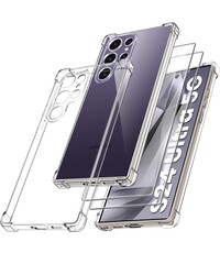 Ntech Hoesje geschikt voor Samsung Galaxy S24 Ultra Hoesje transparant
