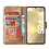 Ntech Hoesje geschikt voor Samsung Galaxy S24 5G hoesje bookcase Gold - Met screenprotector tempered glass Galaxy S24 - 2x