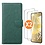 Ntech Hoesje geschikt voor Samsung Galaxy S24 5G hoesje bookcase Groen - Met screenprotector tempered glass Galaxy S24 - 2x