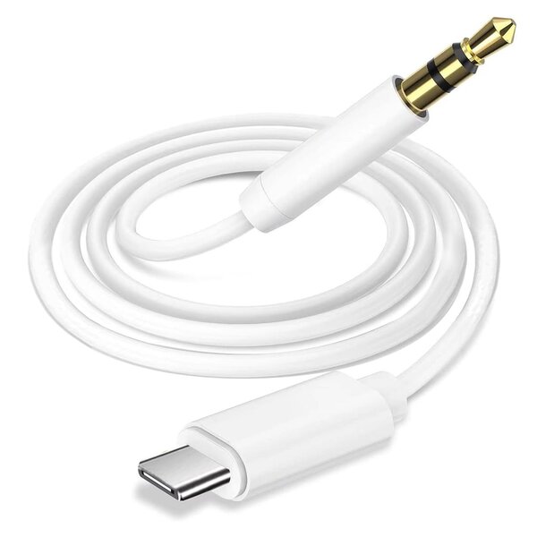 Ntech usb c aux - aux naar usb c - usb c naar jack - USB C Male naar 3.5mm Aux Jack 1M - met roeping - muziek - phone calling - Geschikt voor Samsung Audio Jack voor S24 / S24 Plus / S24 Ultra zwart - Ntech